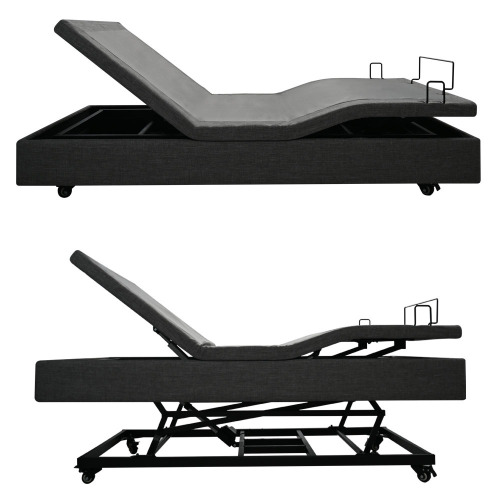 Konfurt Hi-Low adjustable bed frame king in mattress