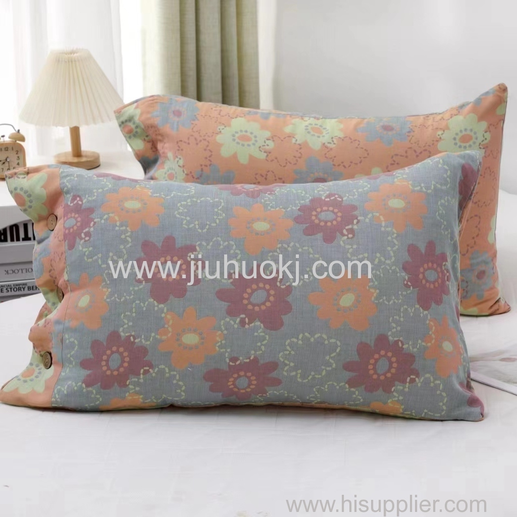 Baby-Grade Quality Double-Layer Cotton Pillowcase - Soft & Non-Fuzzy