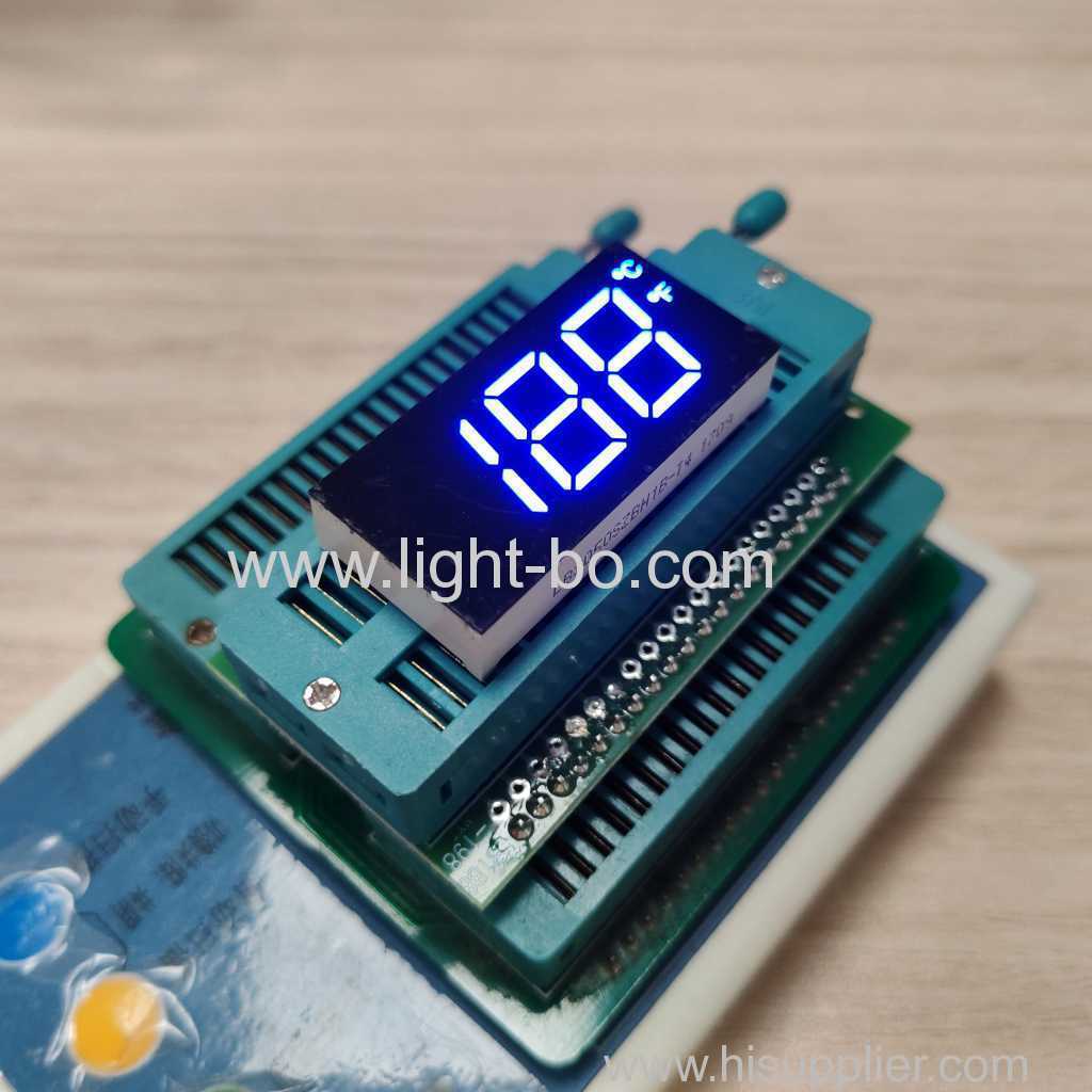 3 Digit 7 Segment LED Display for Freezer Control