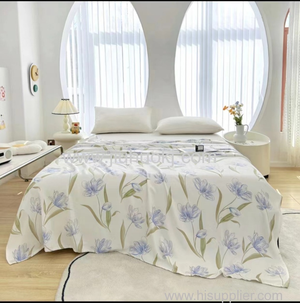 Lightweight Natural Material Allergy-Free Quilted Throw for Hot Seasons
