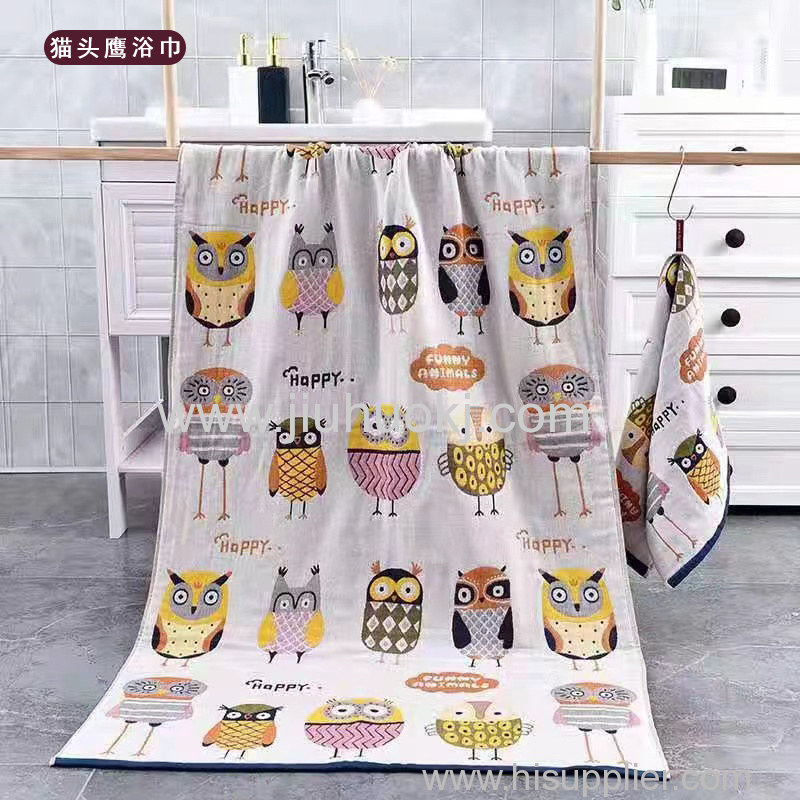 Large Gauze Bath Towel with Superior Breathability & Water Absorption