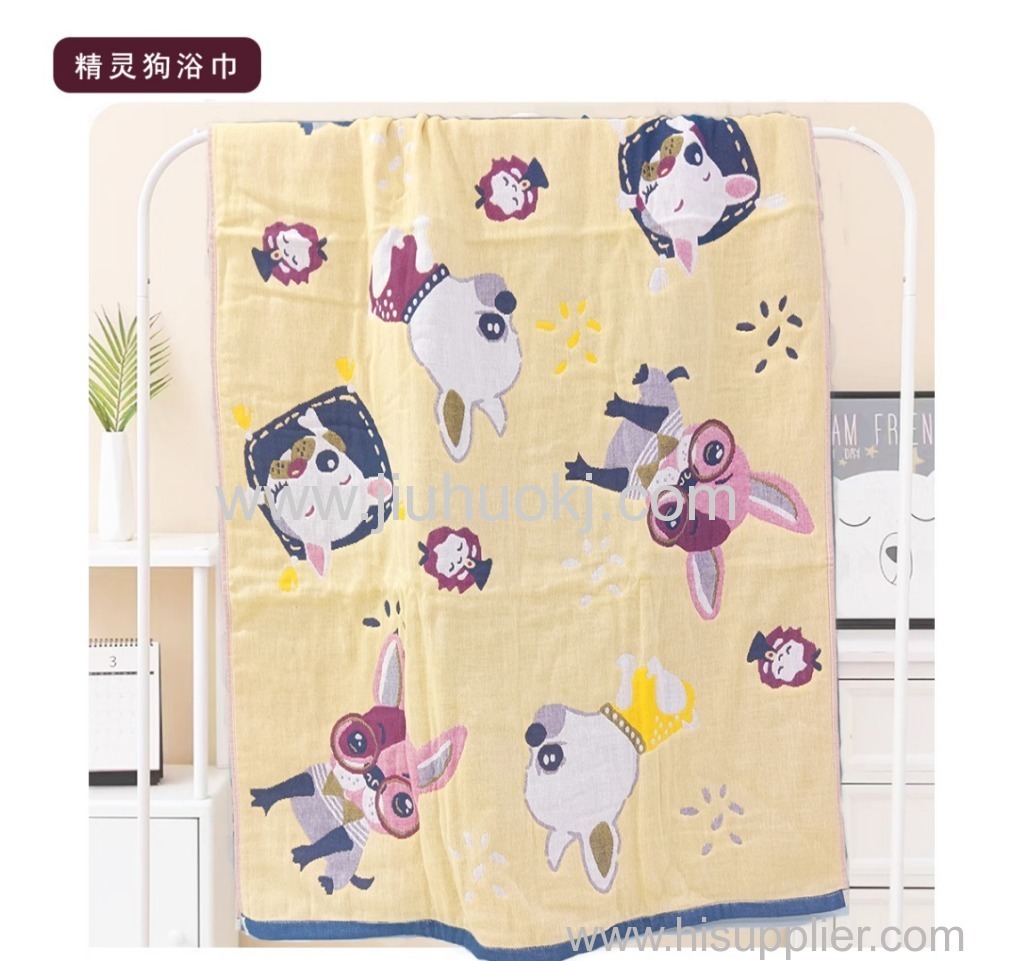 Large Gauze Bath Towel with Superior Breathability & Water Absorption