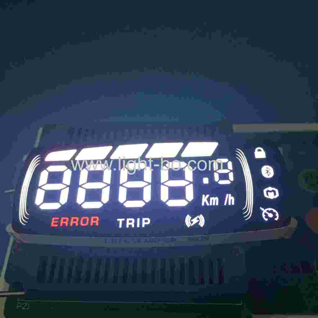 What are the different types of 7 segment LED displays?