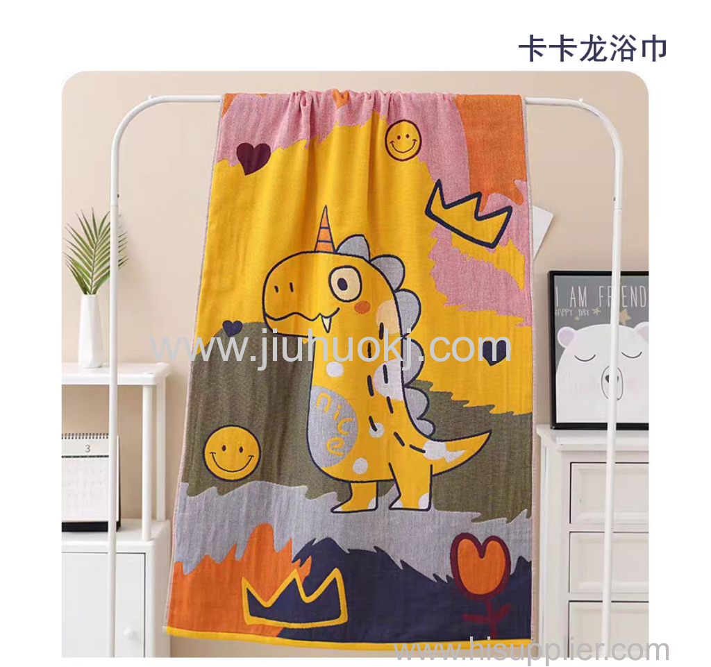 Large Gauze Bath Towel with Superior Breathability and Water Absorption