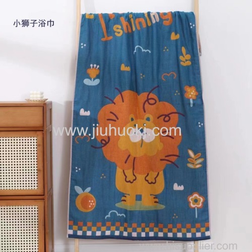 Large Gauze Bath Towel with Superior Breathability and Good Water Absorption