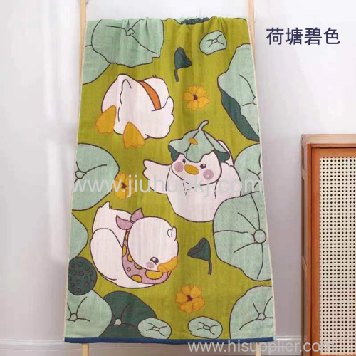 Large Gauze Bath Towel with Superior Breathability & Water Absorption