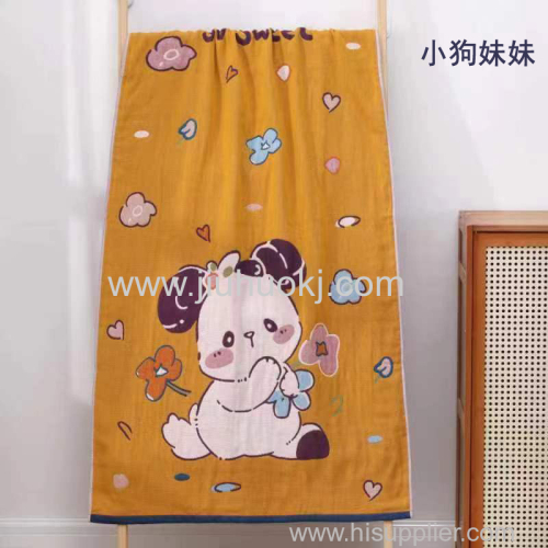 Large Gauze Bath Towel with Superior Breathability & Water Absorption