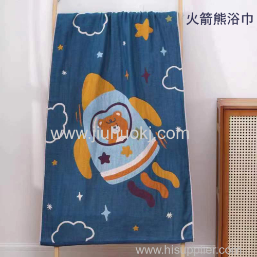 Large Gauze Bath Towel with Superior Breathability & Water Absorption