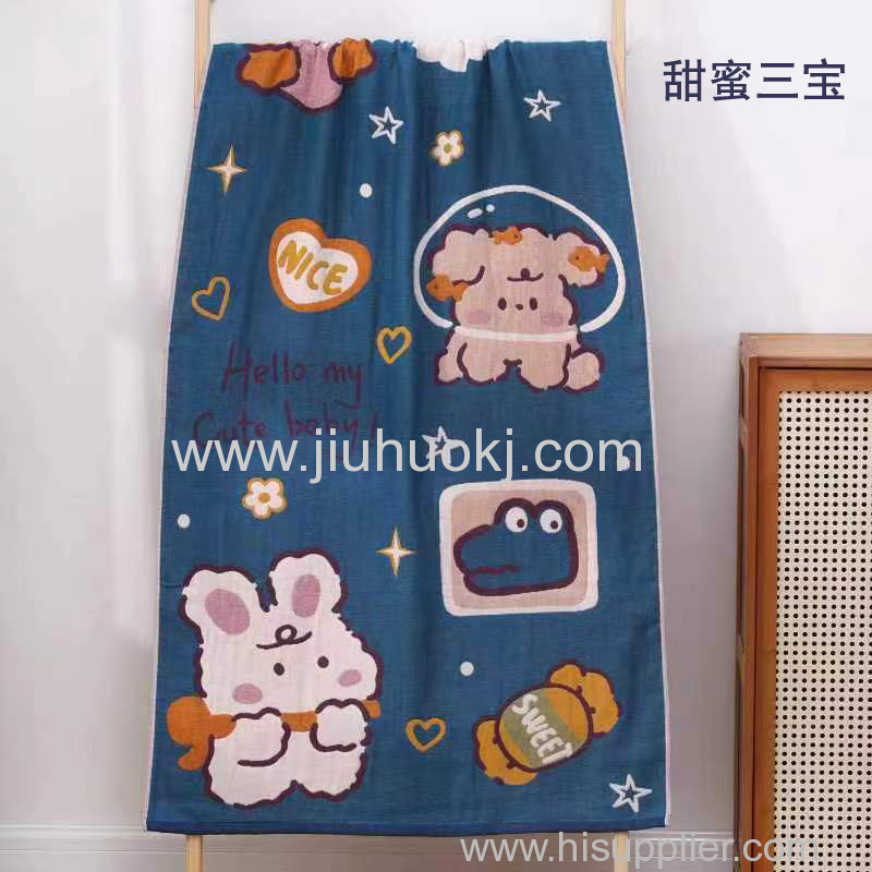 Large Gauze Bath Towel with Superior Breathability & Water Absorption1