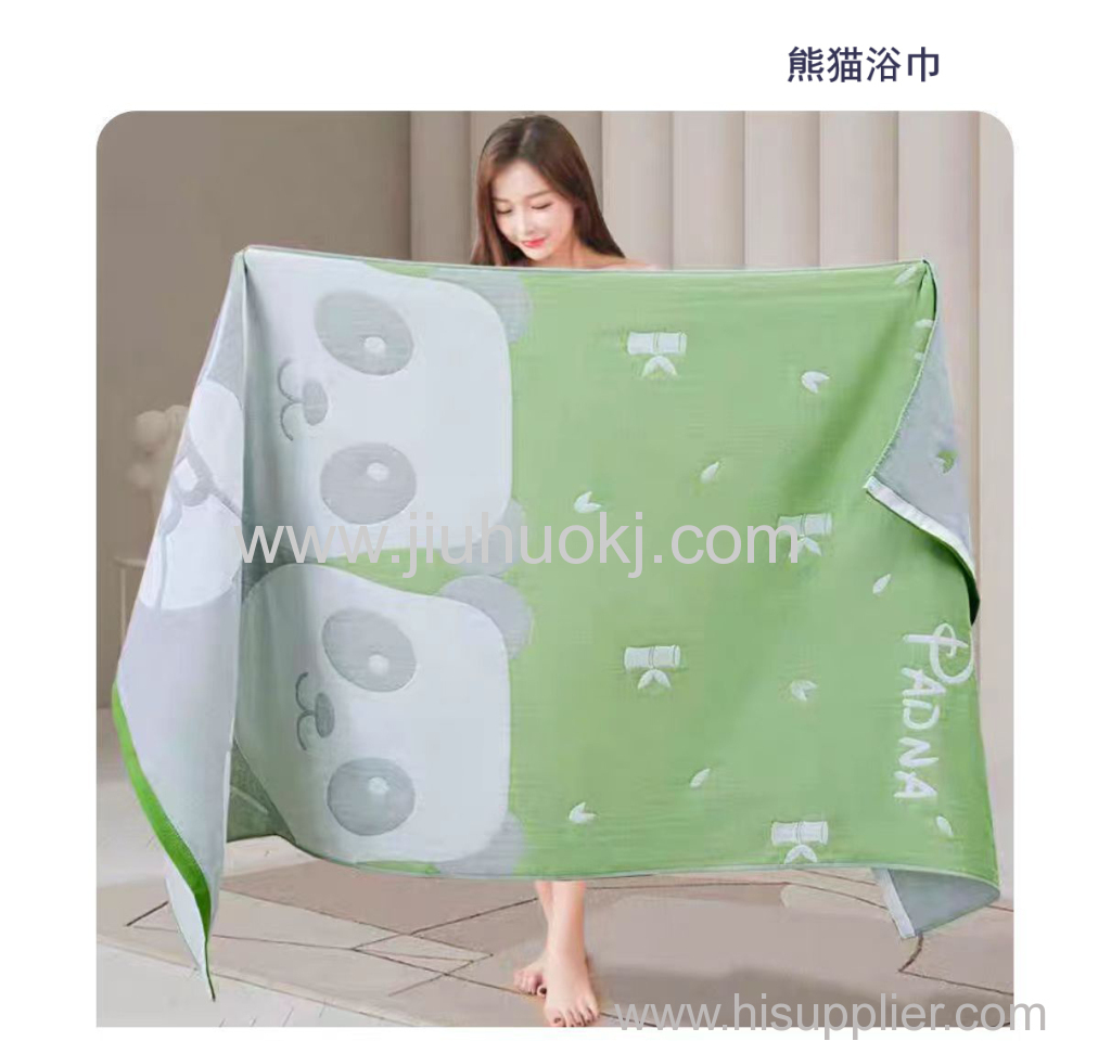 Large Gauze Bath Towel with Superior Breathability & Moisture Absorption