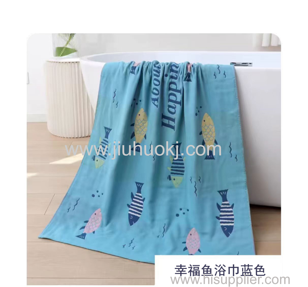 Large Gauze Bath Towel with Superior Breathability & Water Absorption3