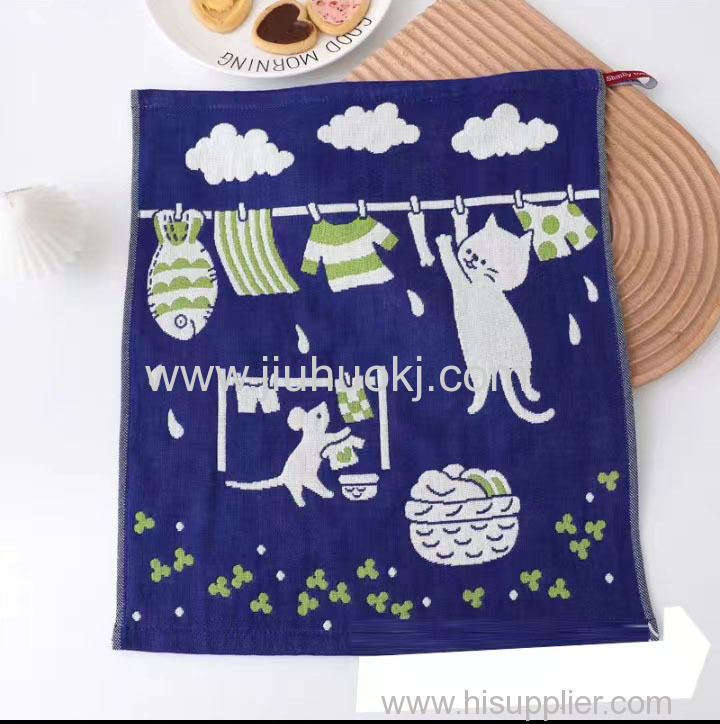 Portable Lightweight Bamboo Square Towel - Soft & Skin-Friendly1