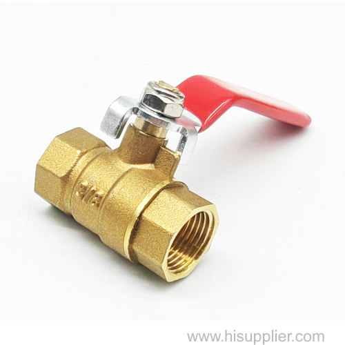 High Flow 3/8" Mini Brass Ball Valve BSP/NPT Threaded 2 Way On/Off Valve for Water Air Oil & Gas