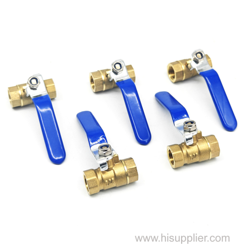 High Flow 3/8" Mini Brass Ball Valve BSP/NPT Threaded 2 Way On/Off Valve for Water Air Oil & Gas