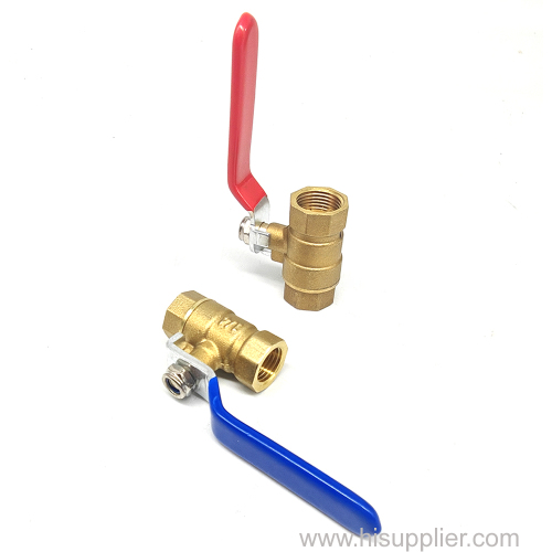 High Flow 3/8" Mini Brass Ball Valve BSP/NPT Threaded 2 Way On/Off Valve for Water Air Oil & Gas