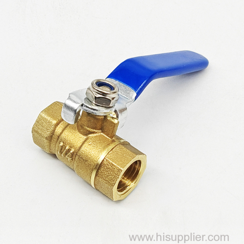 High Flow 3/8" Mini Brass Ball Valve BSP/NPT Threaded 2 Way On/Off Valve for Water Air Oil & Gas