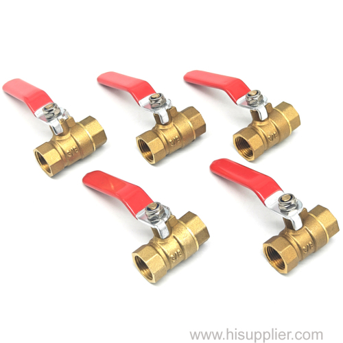 High Flow 3/8" Mini Brass Ball Valve BSP/NPT Threaded 2 Way On/Off Valve for Water Air Oil & Gas