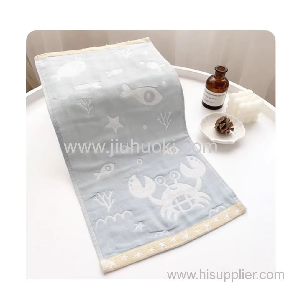 Comfortable Cotton Knitted Squared Towel for Babies