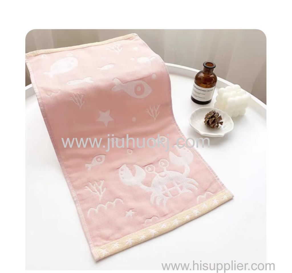 Comfortable Cotton Knitted Squared Towel for Babies