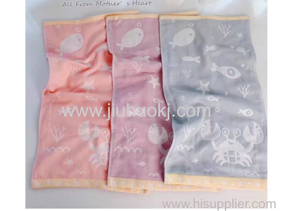 Comfortable Cotton Knitted Squared Towel for Babies