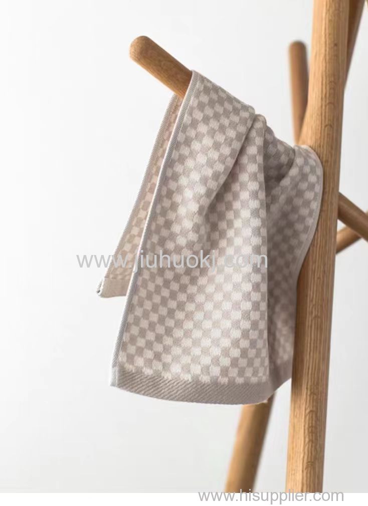 Baby-Friendly Soft Knit Square Towels with Elegant Simplicity