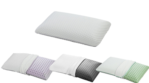 Konfurt Green tea scent rolled compressed memory foam pillow in mattress