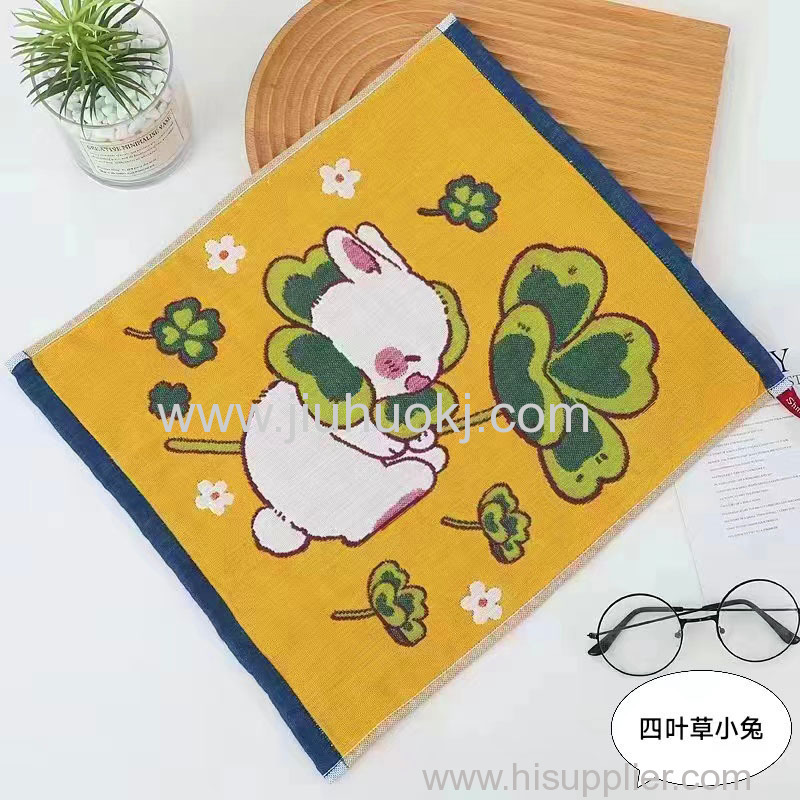 High-Quality Soft Cotton Handkerchiefs with a Touch of Cuteness3