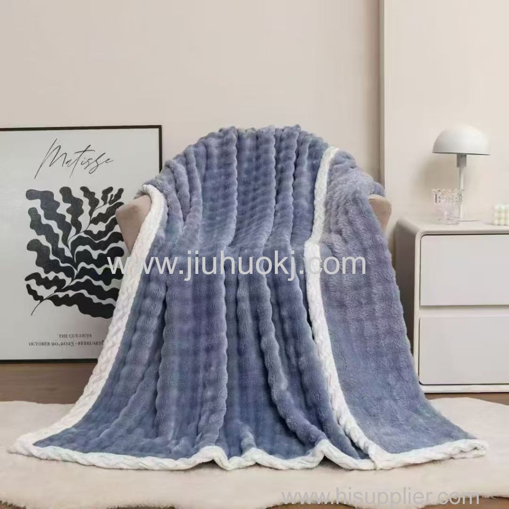 Luxurious Rabbit-Fur Nap Mat with Cool Breathable Design Perfect for Relaxed Downtime