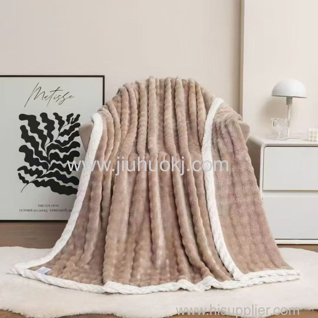 Luxurious Rabbit-Fur Nap Mat with Cool Breathable Design Perfect for Relaxed Downtime