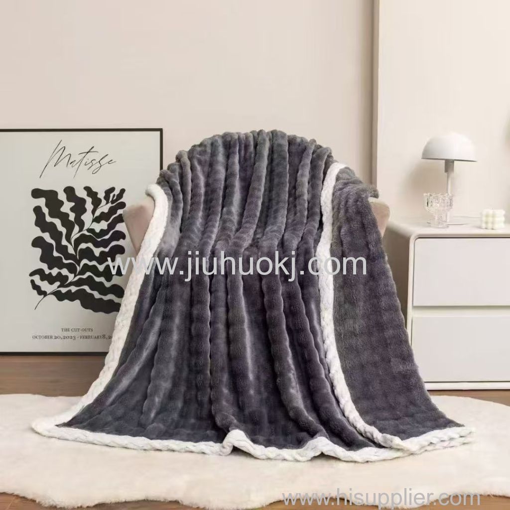 Luxurious Rabbit-Fur Nap Mat with Cool Breathable Design Perfect for Relaxed Downtime