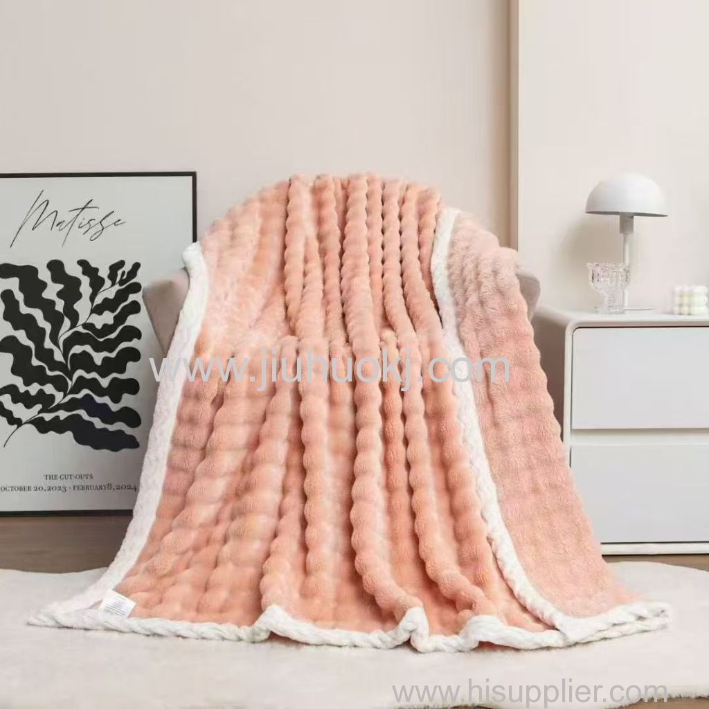 Luxurious Rabbit-Fur Nap Mat with Cool Breathable Design Perfect for Relaxed Downtime