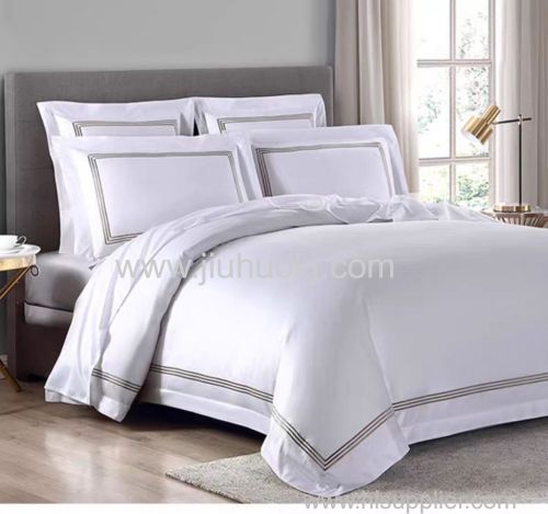 Elegant High-end Bedding Collection: Durable Sheets & Covers Ideal for Hotels
