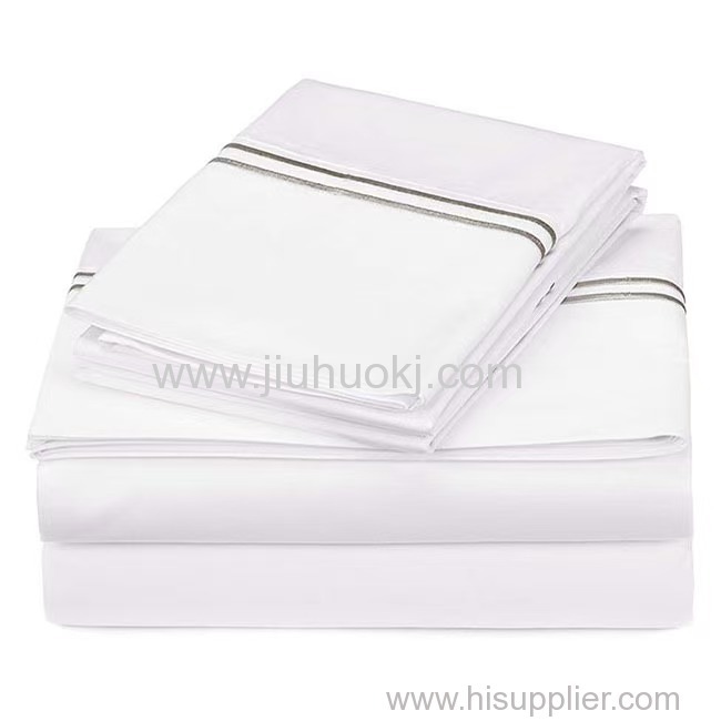Elegant High-end Bedding Collection: Durable Sheets & Covers Ideal for Hotels