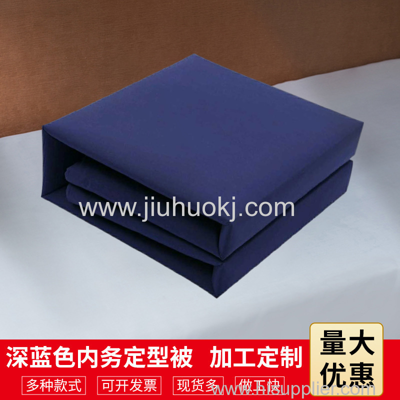 Bulk Order Available! Securely Designed Dark Navy College Dorm Linen Bundle Including Duvet Cover