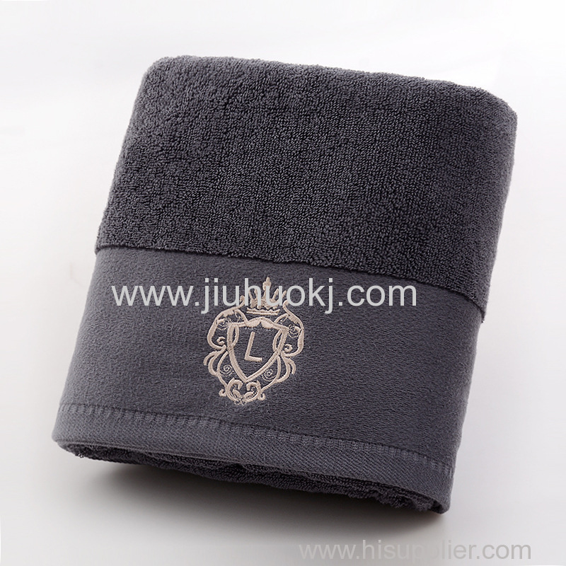 Highly Absorbent Dark-Colored Pure Cotton Bath Towel for Adults - Hotel Style & Soft