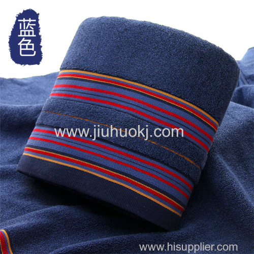 Hotel Grade Large Dark AB Yarn Stripe Bath Sheet with Extra Thickness