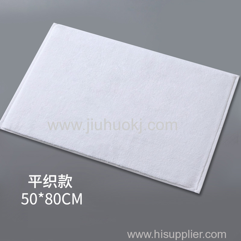 Waterproof White Bathmat For Hotels And Guesthouses With Frame Bottom Support1