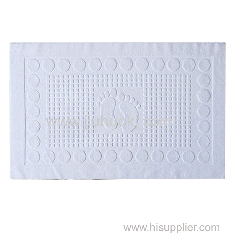 Waterproof White Bathmat For Hotels And Guesthouses With Frame Bottom Support1