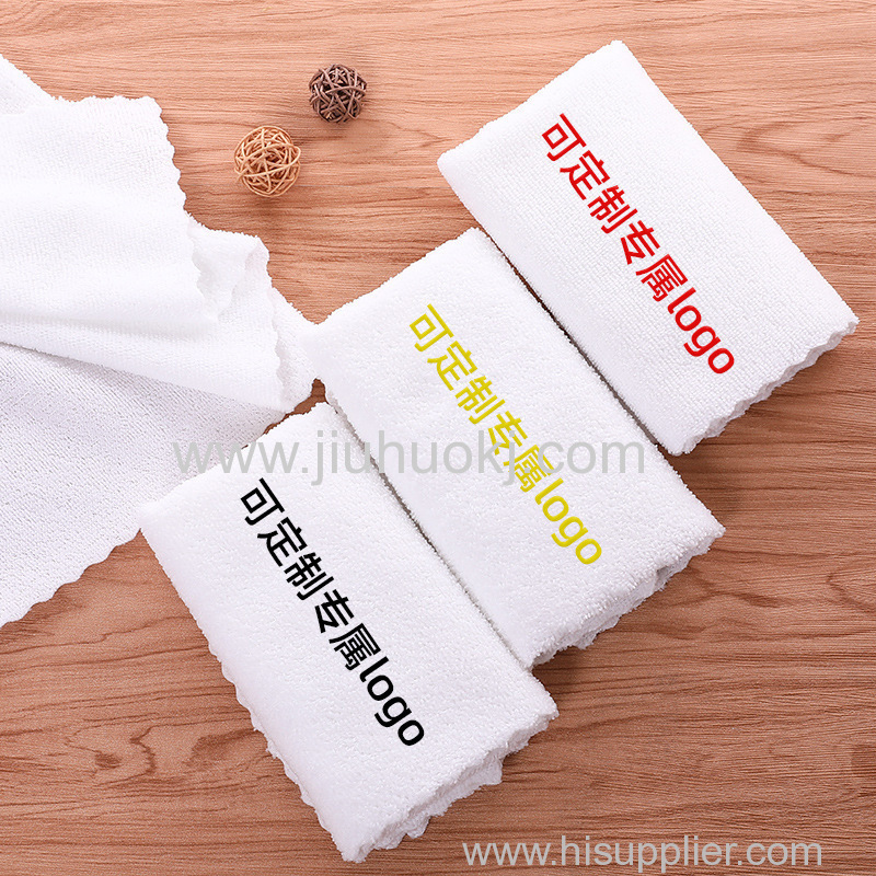 Premium Fine Woven White Cotton Towels Perfect for Hospitality Use