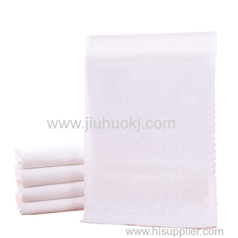 Premium Fine Woven White Cotton Towels Perfect for Hospitality Use