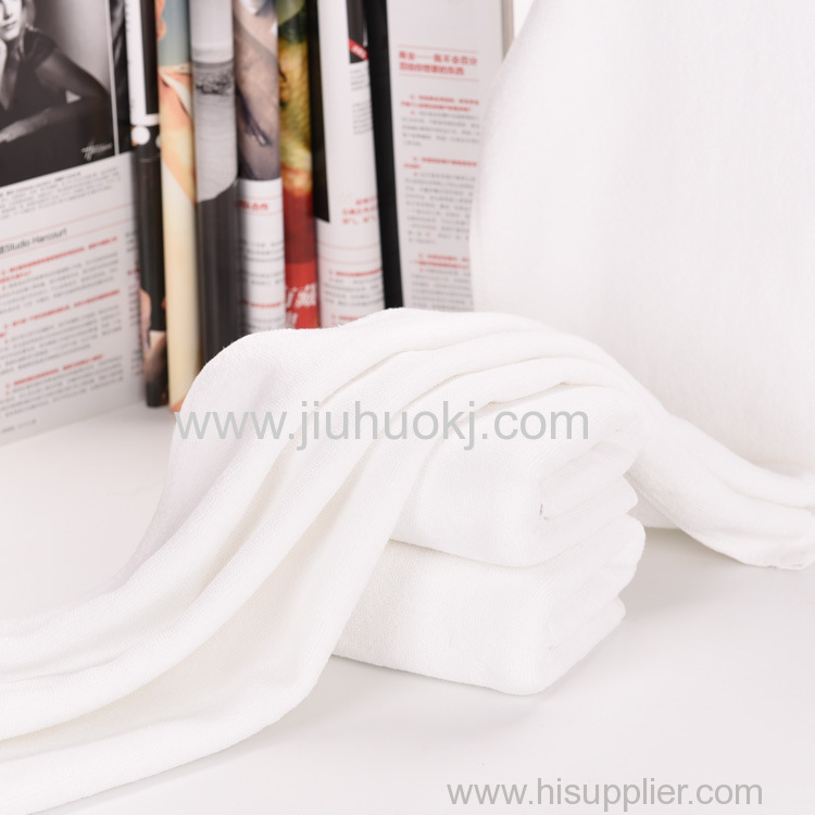 High-Quality Bulk Pack of Soft White Cotton Towels Perfect for Steam Baths1