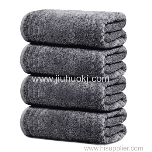 Customized Logo White Towels Sets Soft for Salon Beauty Spa Barber Bath Hotel 100% Cotton Towels