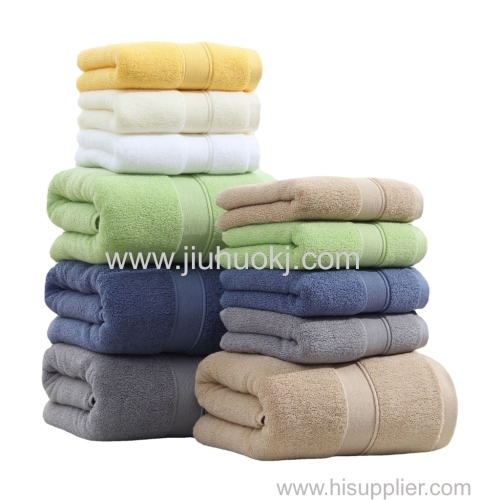 China Factory Luxury Soft Hotel Quality Durable Towel 500g Washable Cotton Bath Towel 2 Piece/pack For Laundry And Spa