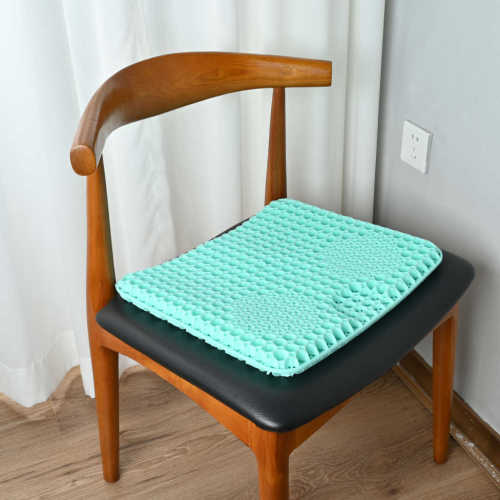 TPE Super Comfy Honeycomb Cooling TPE Gel Seat Cushion Ocen blue color
