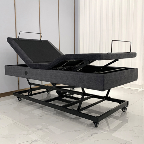 Hi low adjustable electric medical bed with German Okin Motors home care elderly Bed