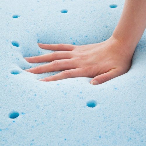 Charcoal Memory Foam Topper with Washable and Removable Cover