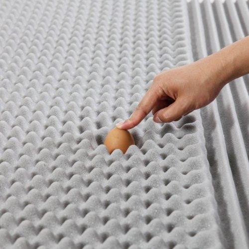 Charcoal Memory Foam Topper with Washable and Removable Cover