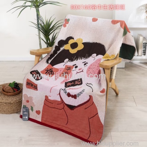 Comfortable Fluffy Full-Sized Family Size Absorbent Towels