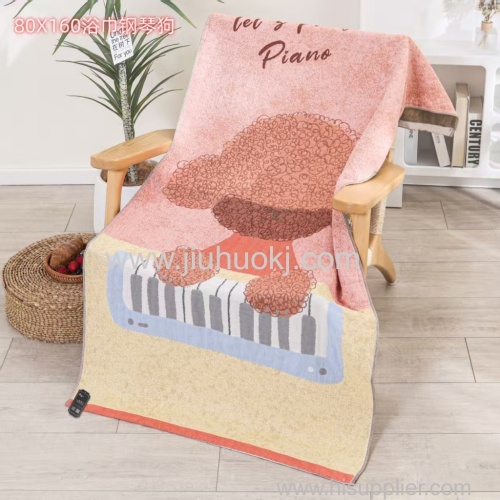 Comfortable Fluffy Full-Sized Family Size Absorbent Towels