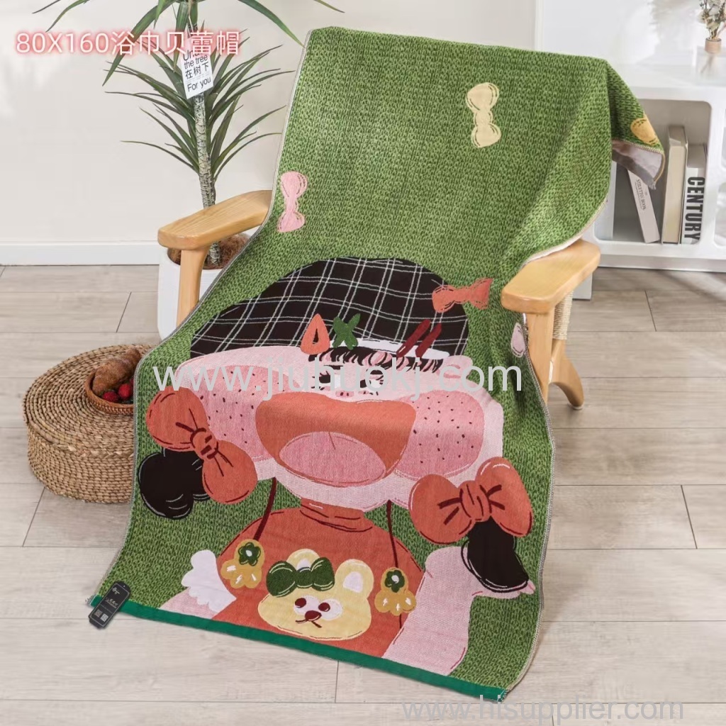 Soft Cotton Beach Towel - Ideal for Bathing & Swimming